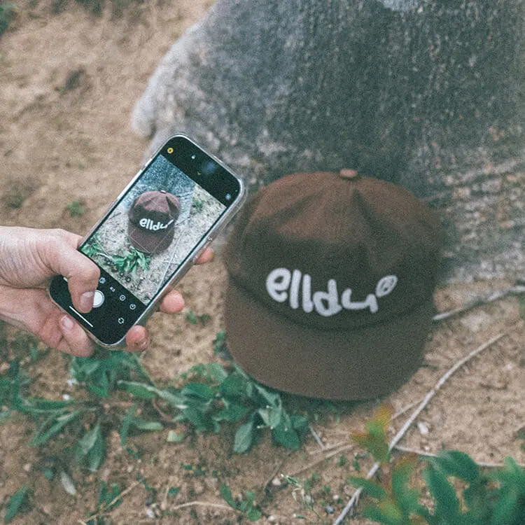 elldu エルドゥ EEE Pocket Camp Cap - Dark Brown | elldu | CAViAR
