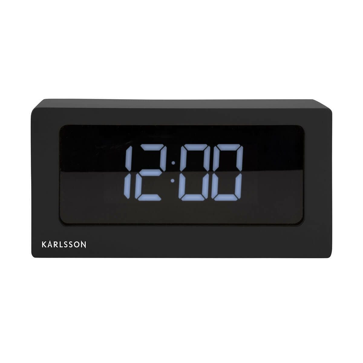 KARLSSON カールソン Alarm clock Boxed LED black | KARLSSON
