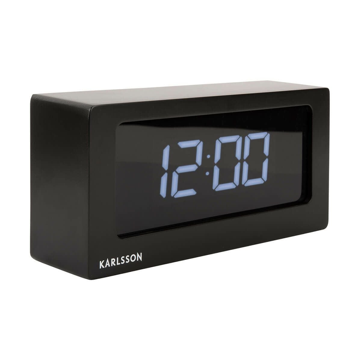 KARLSSON カールソン Alarm clock Boxed LED black | KARLSSON