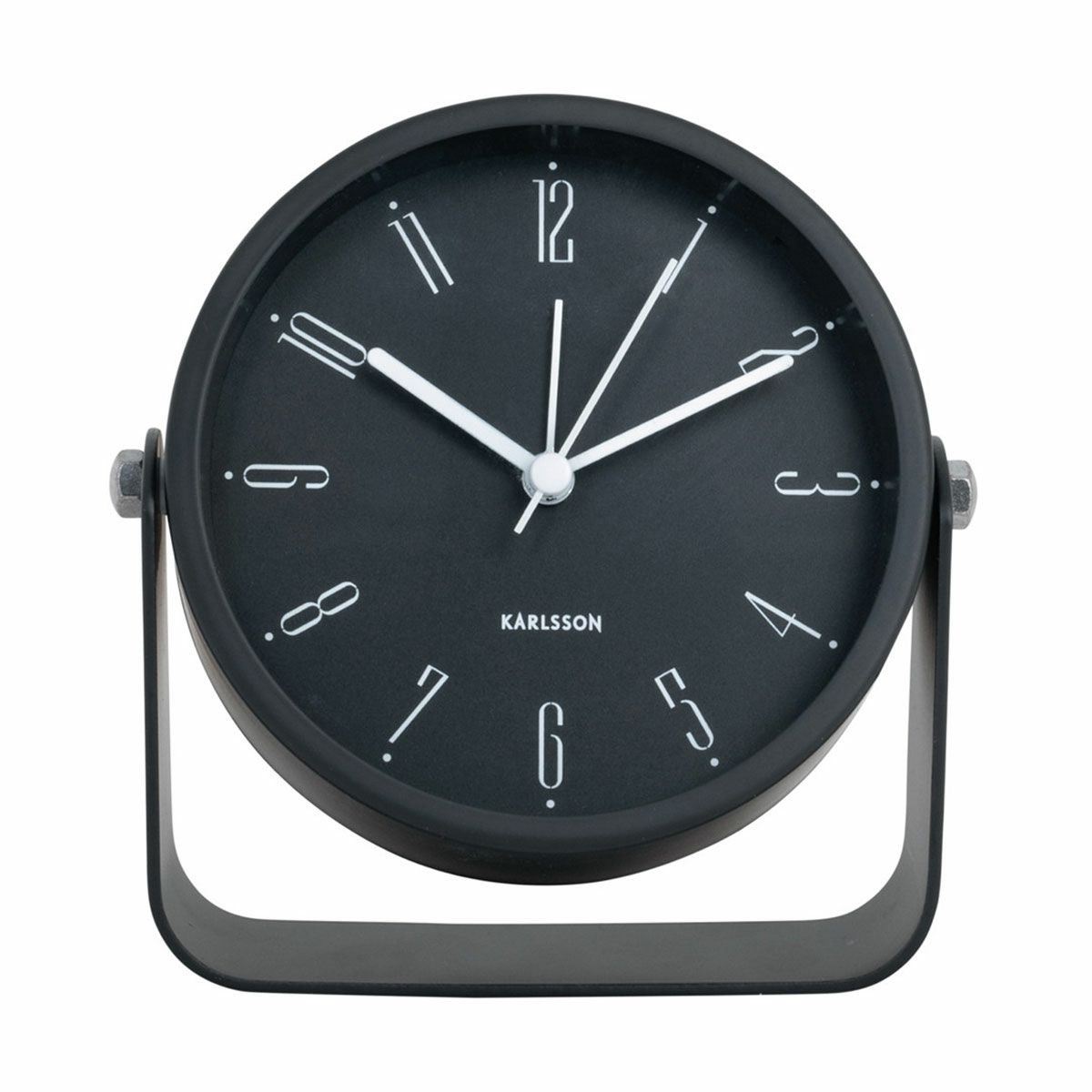 KARLSSON カールソン Alarm clock Data Flip rubberized bright orange