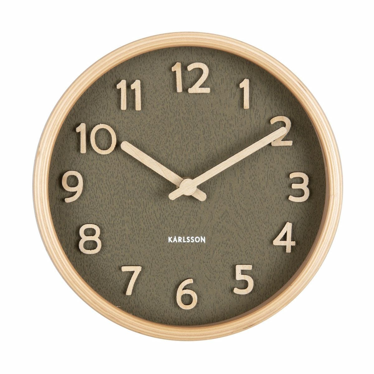 KARLSSON カールソン Alarm clock Data Flip rubberized bright green