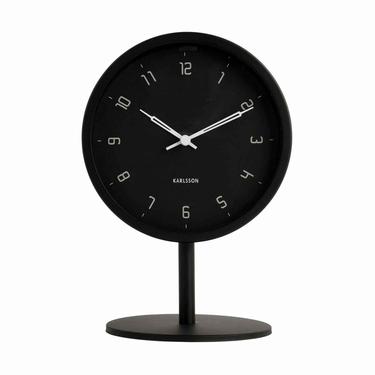 KARLSSON カールソン Table clock Stark iron matt black | KARLSSON