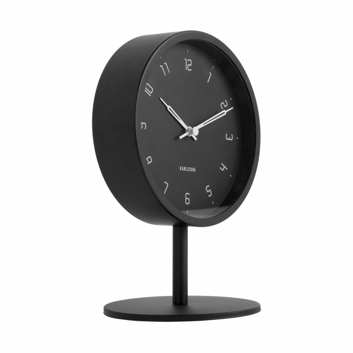 KARLSSON カールソン Table clock Stark iron matt black | KARLSSON