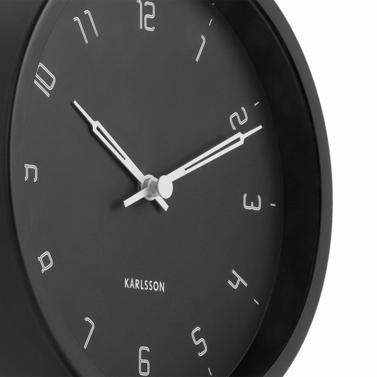 KARLSSON カールソン Table clock Stark iron matt black | KARLSSON