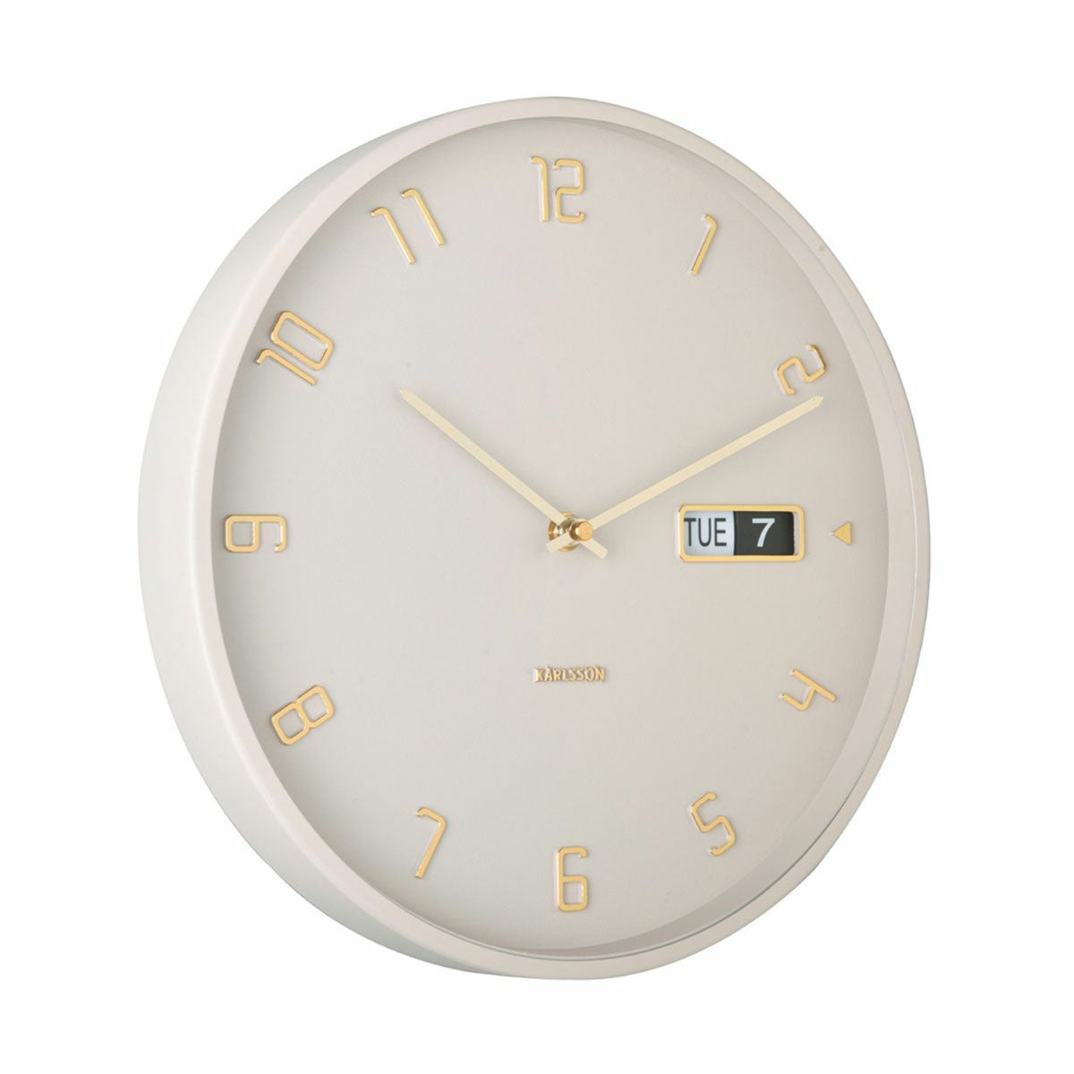 KARLSSON カールソン Wall clock Data Flip iron warm grey | KARLSSON