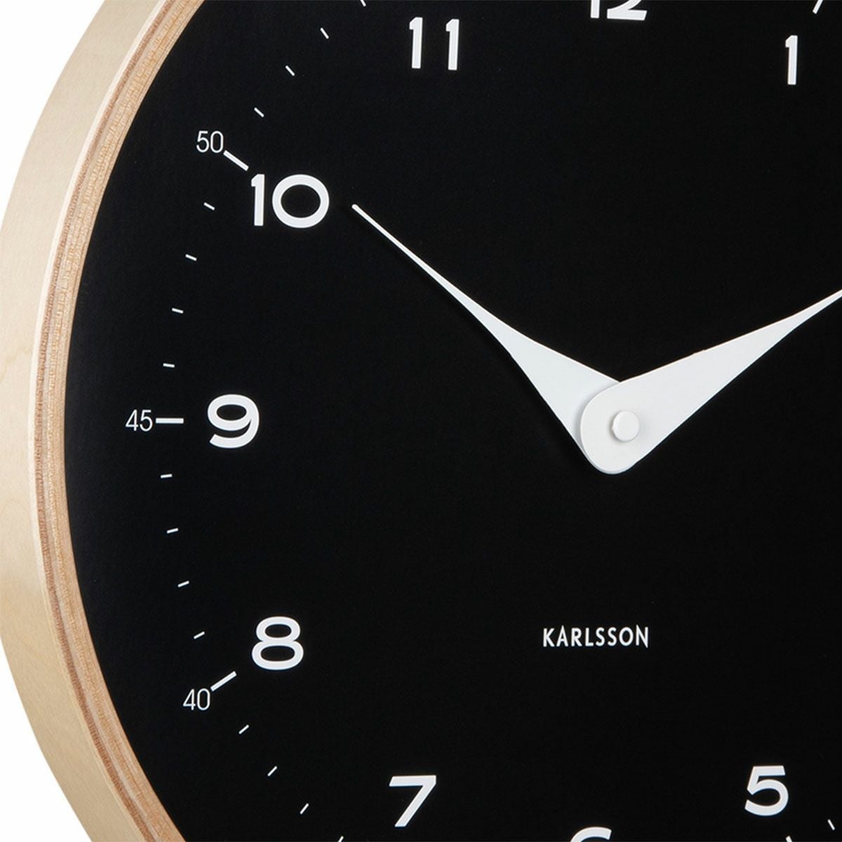 KARLSSON カールソン Wall clock Osado Dome wood black | KARLSSON