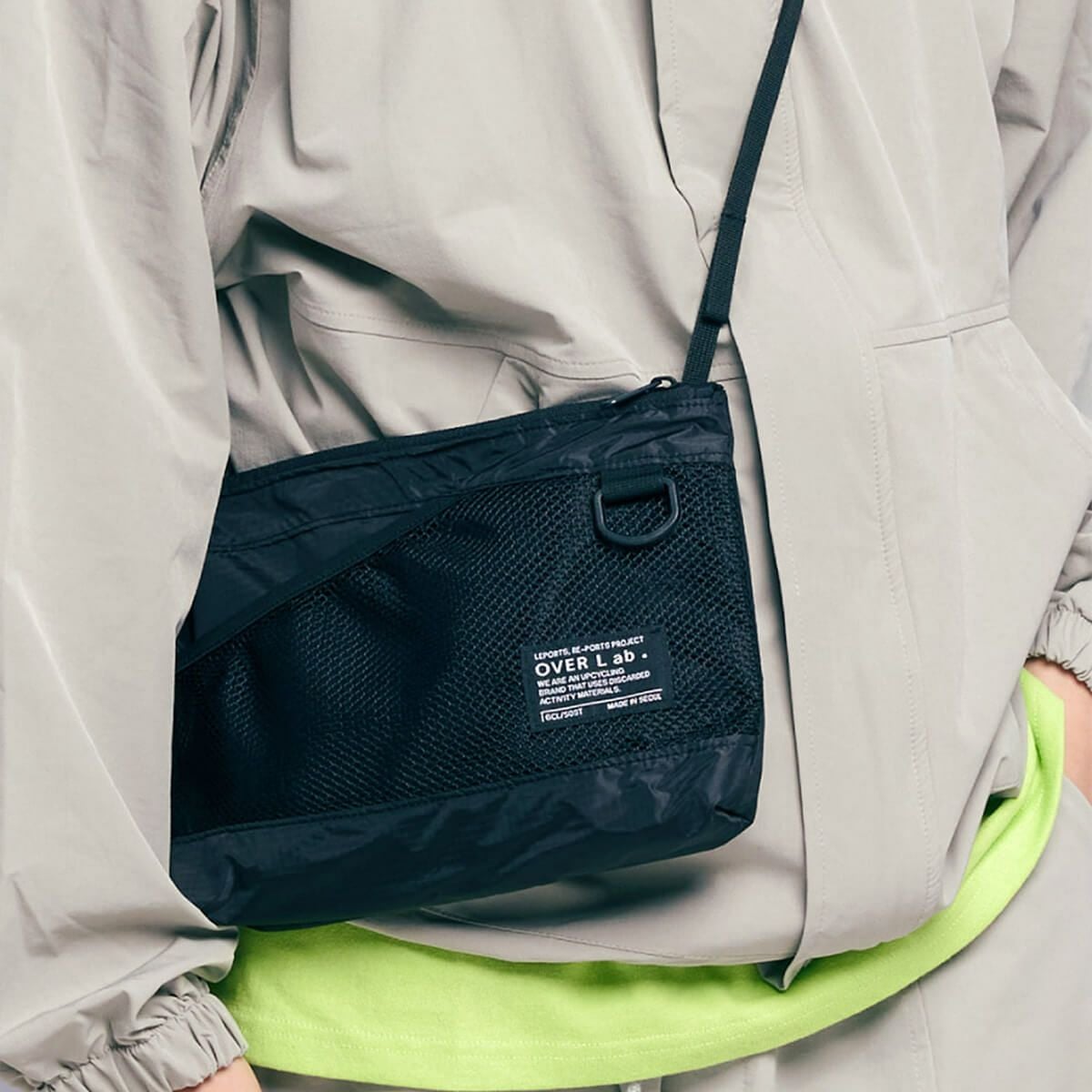 OverLab オーバーラボ mesh sacoche_black | OverLab | CAViAR