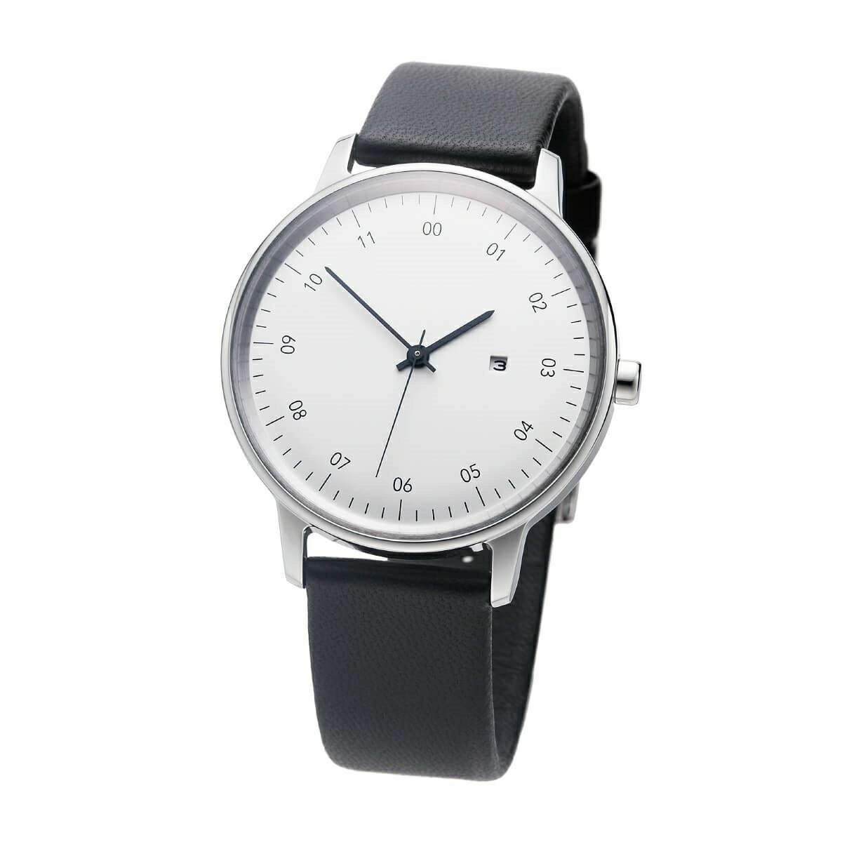 sazare さざれ SK01 / SS SILVER MIRROR FINISH / WHITE DIAL / NUME