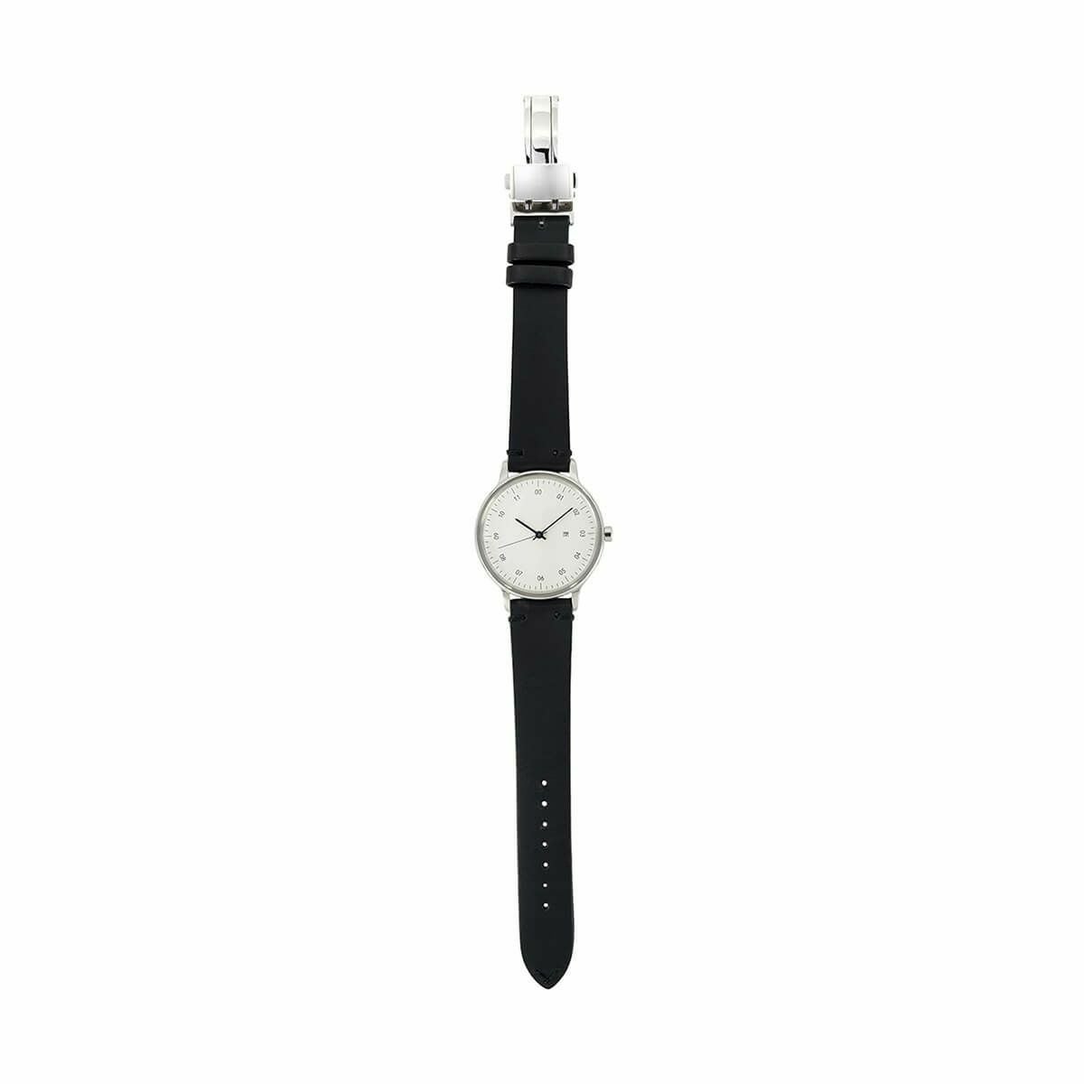 sazare さざれ SK01 / SS SILVER MIRROR FINISH / WHITE DIAL / SILVER