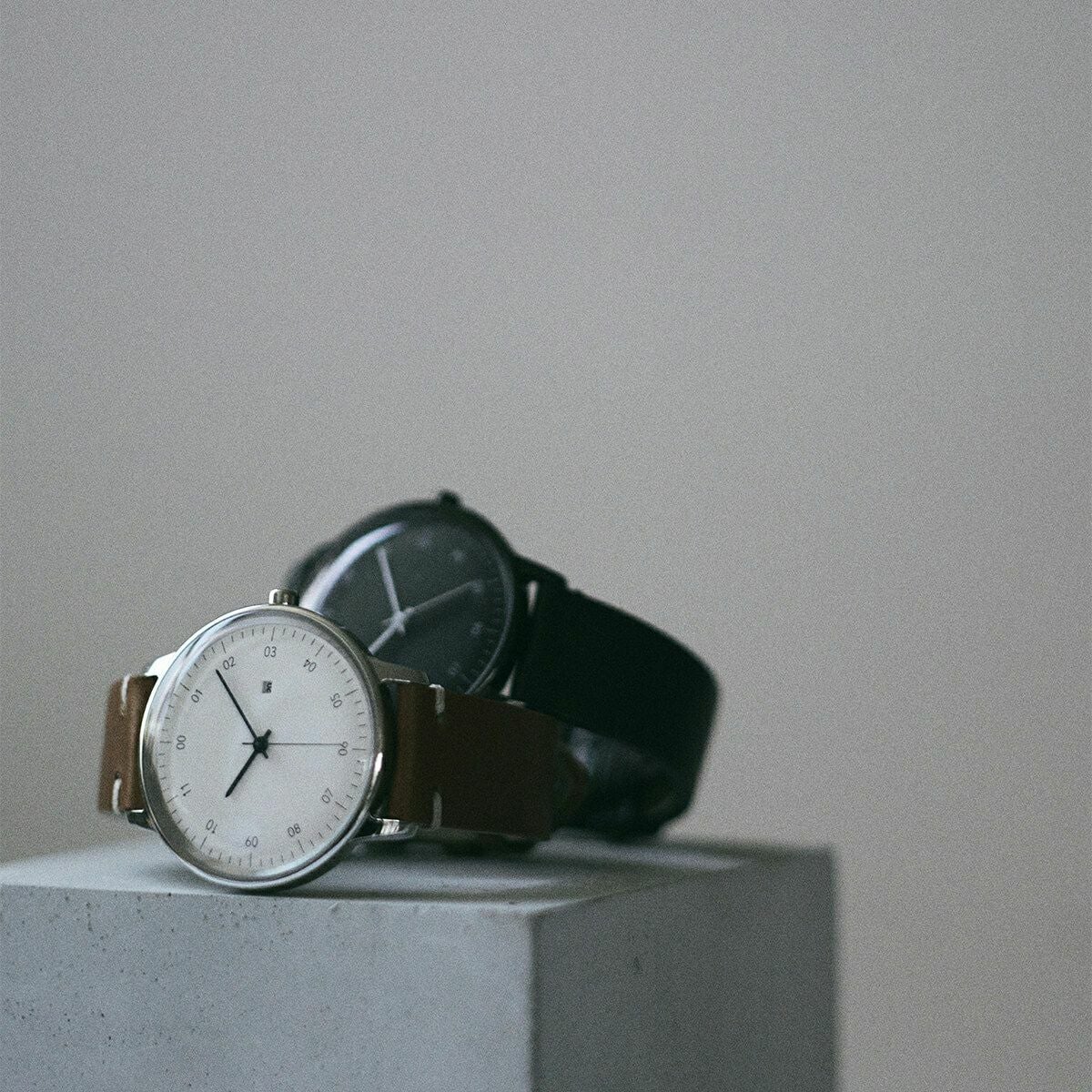 sazare さざれ SK01 / SS SILVER MIRROR FINISH / WHITE DIAL / SILVER