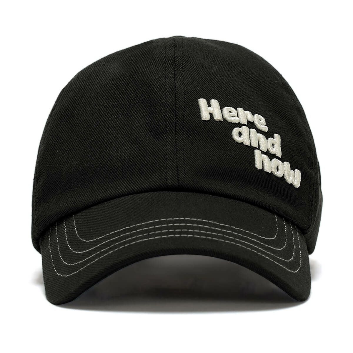 elldu エルドゥ Here and now stitch Ball cap - Navy | elldu