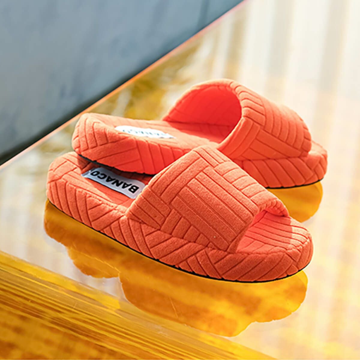翌日発送 BBIMP スリッパ スケルトン スカル ユニーク y2k VIVID TERRY ROOM SLIPPER - ORANGE | BANACO | CAViAR PRODUCTS
