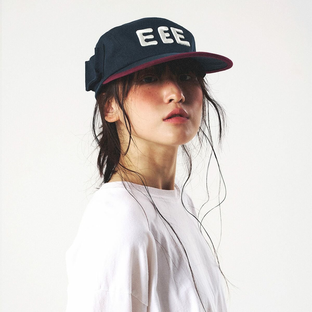 elldu エルドゥ EEE Pocket Camp Cap - Burgundy Navy | elldu