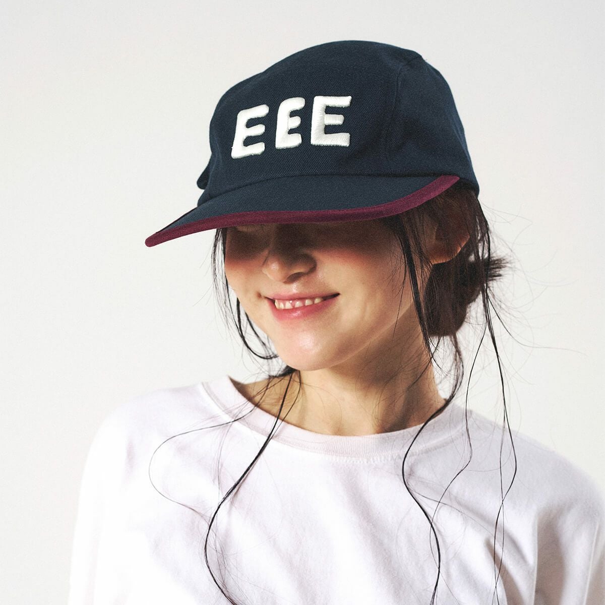 elldu エルドゥ EEE Pocket Camp Cap - Burgundy Navy | elldu