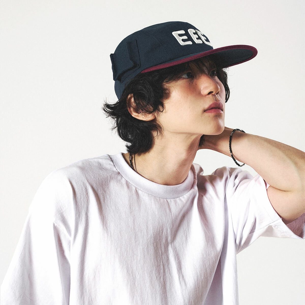 elldu エルドゥ EEE Pocket Camp Cap - Burgundy Navy | elldu