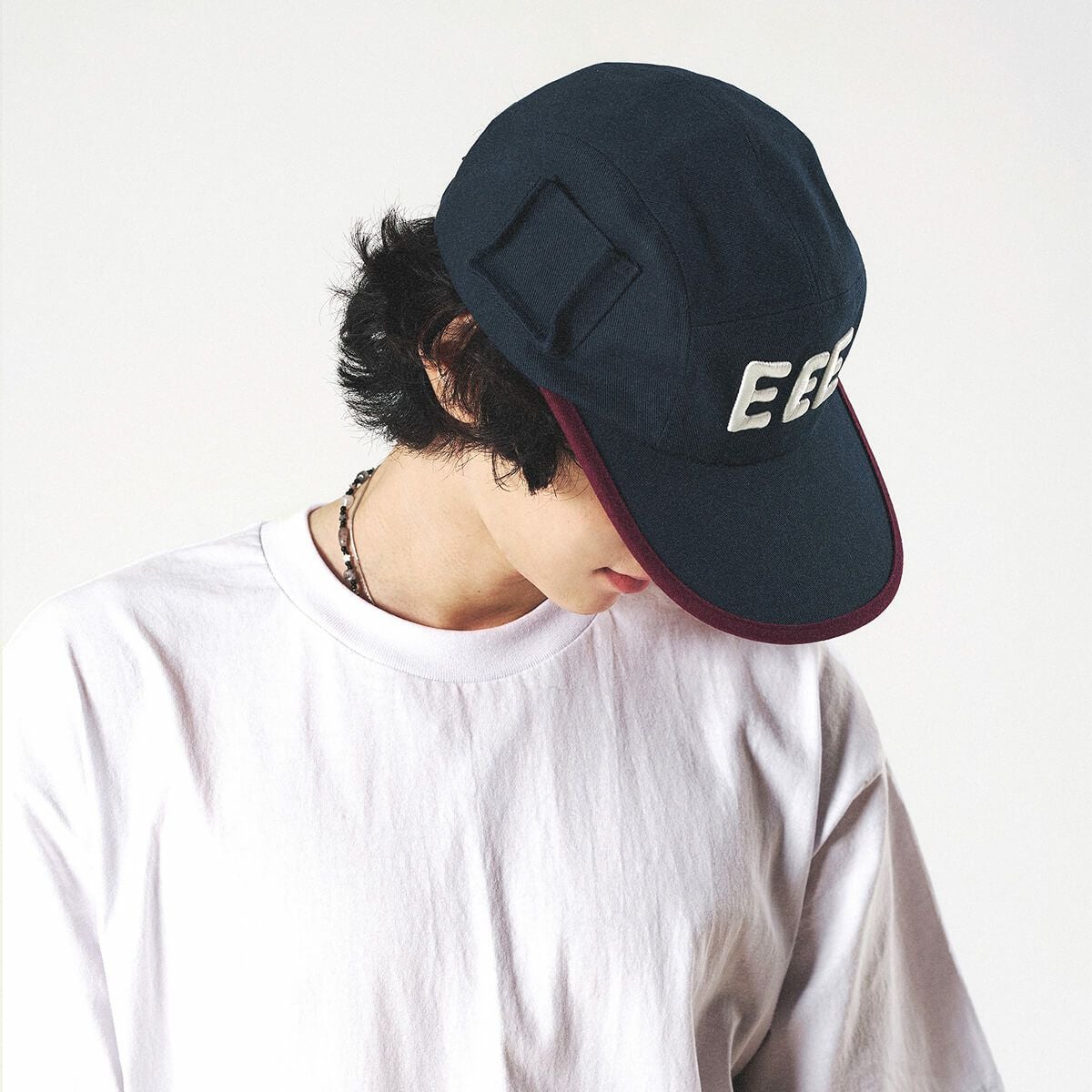 elldu エルドゥ EEE Pocket Camp Cap - Burgundy Navy | elldu