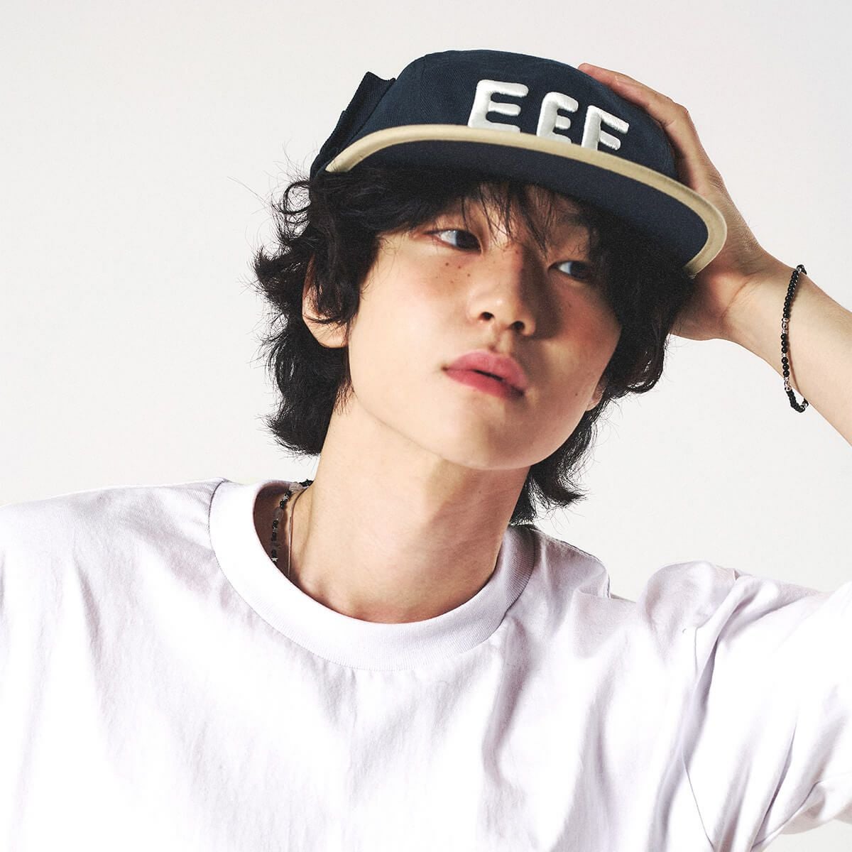 elldu エルドゥ EEE Pocket Camp Cap - Beige Navy | elldu | CAViAR