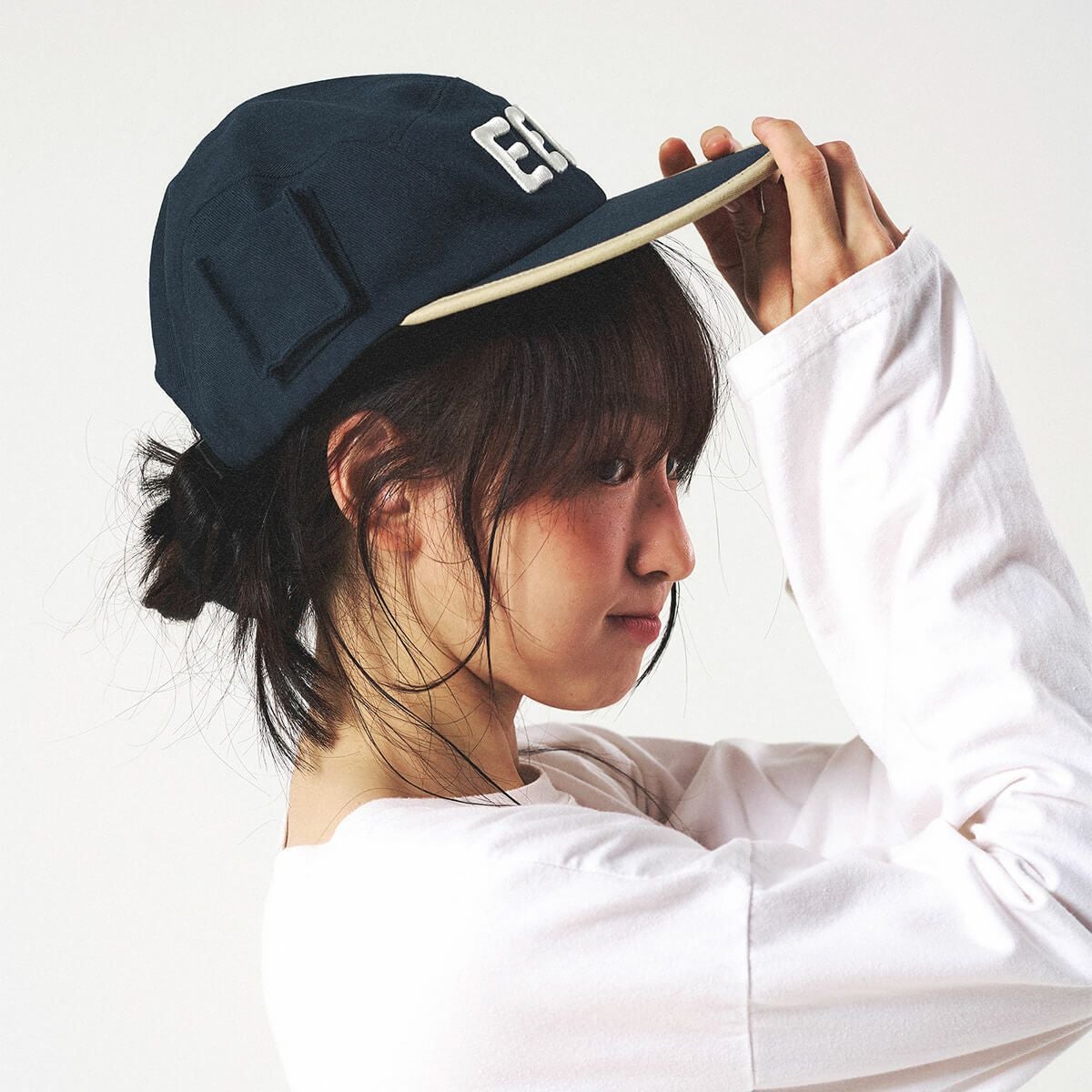 elldu エルドゥ EEE Pocket Camp Cap - Beige Navy | elldu | CAViAR
