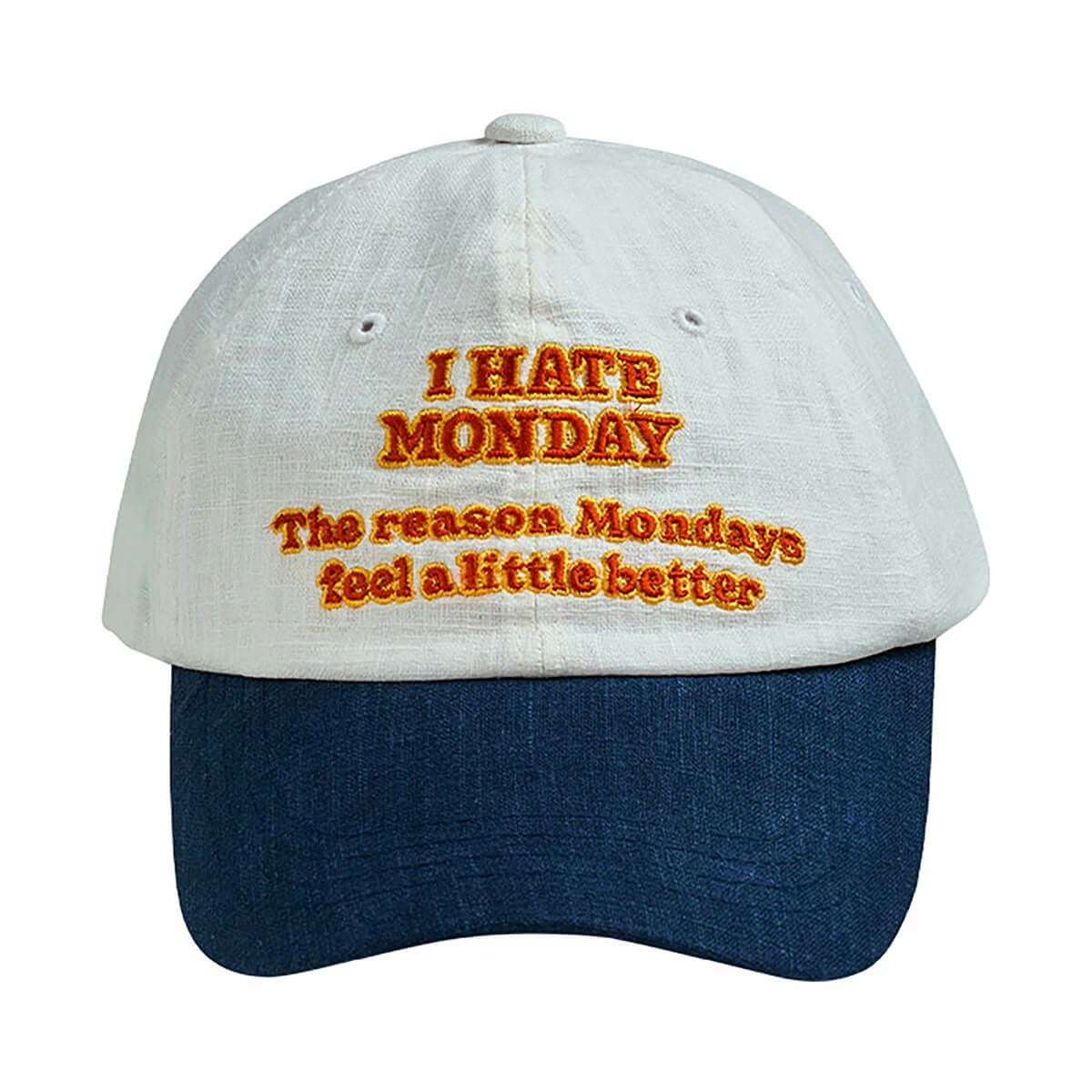I HATE MONDAY Monday Ball Cap white | I HATE MONDAY | CAViAR