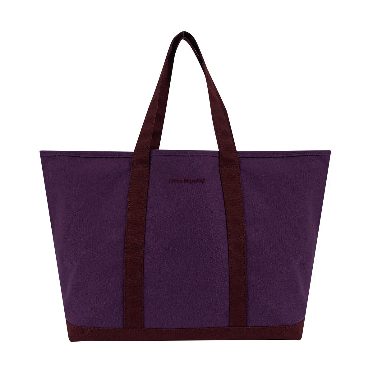 I HATE MONDAY IHM Daily Tote Bag purple wine | I HATE MONDAY