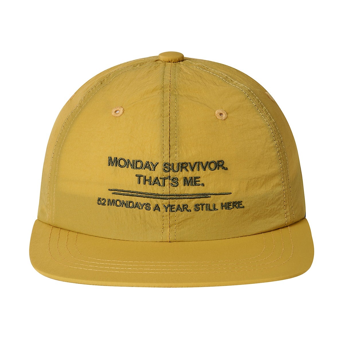 I HATE MONDAY Monday Survivor Cap Yellow | I HATE MONDAY | CAViAR