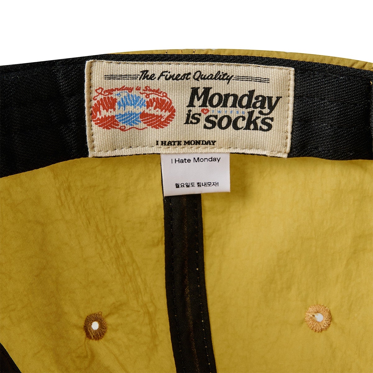 I HATE MONDAY Monday Survivor Cap Yellow | I HATE MONDAY | CAViAR