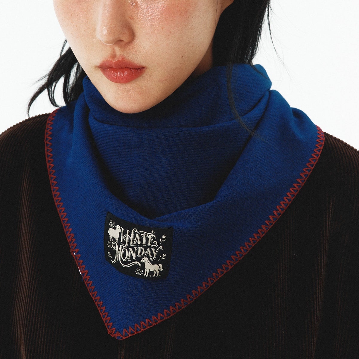 I HATE MONDAY All-Weather Scarf Navy | I HATE MONDAY | CAViAR