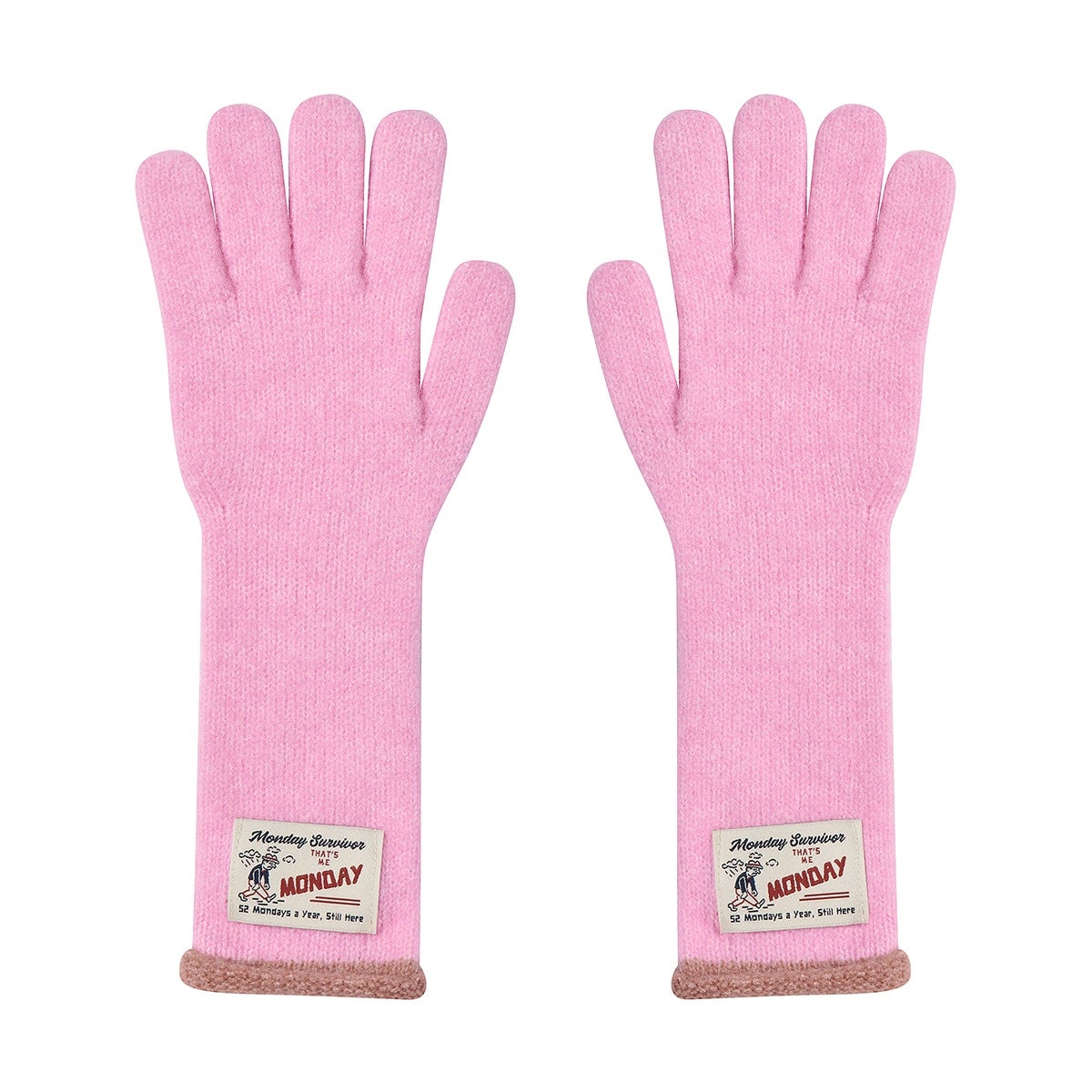 I HATE MONDAY Soft Label Glove Pink | I HATE MONDAY | CAViAR